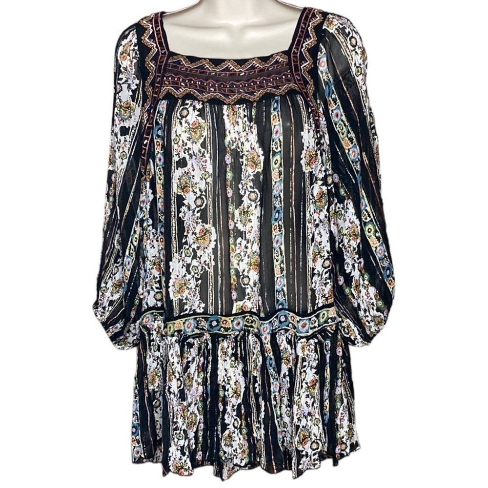 Free People | Dance Magic Sheer Tunic Top XS